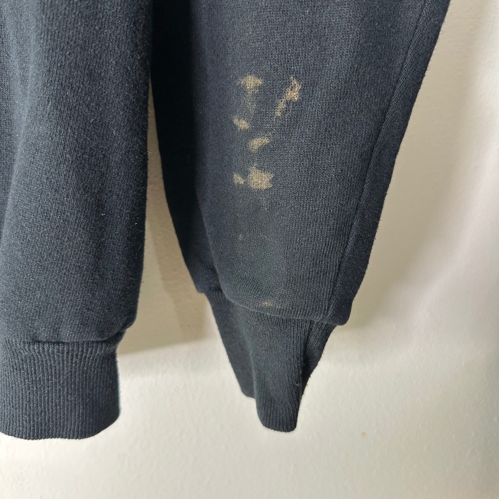 Vintage Cocker Spaniel Dog Sweatshirt Women Large Black White Graphic Distressed - Picture 8 of 10